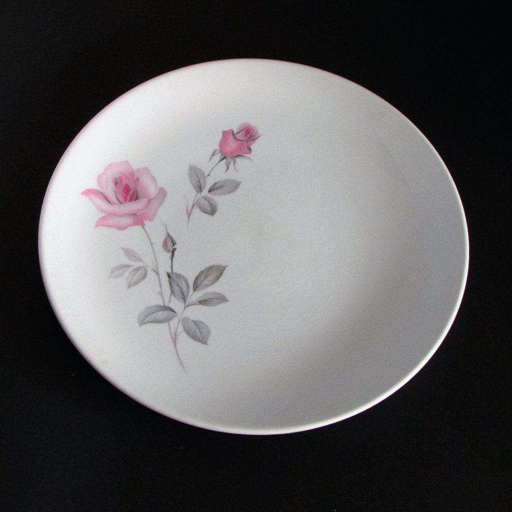 MYOTT China Lyke Dinner Plate Pink Roses Vintage Staffordshire England crazing